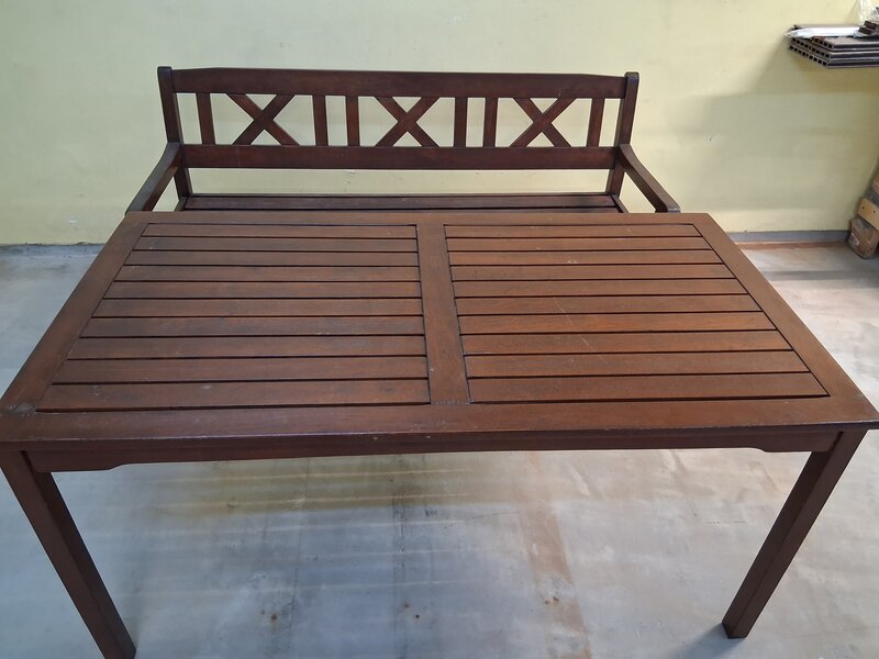 Mobilier pt exterior: mese si banci din lemn