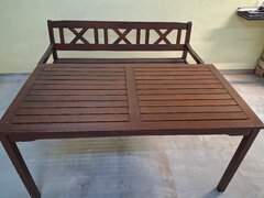 Mobilier pt exterior: mese si banci din lemn