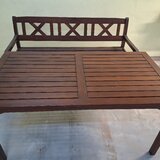 Mobilier pt exterior: mese si banci din lemn